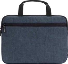 Incase - Carry Zip Briefcase for 13" and 14" Laptops or Tablets - Navy - Front_Zoom