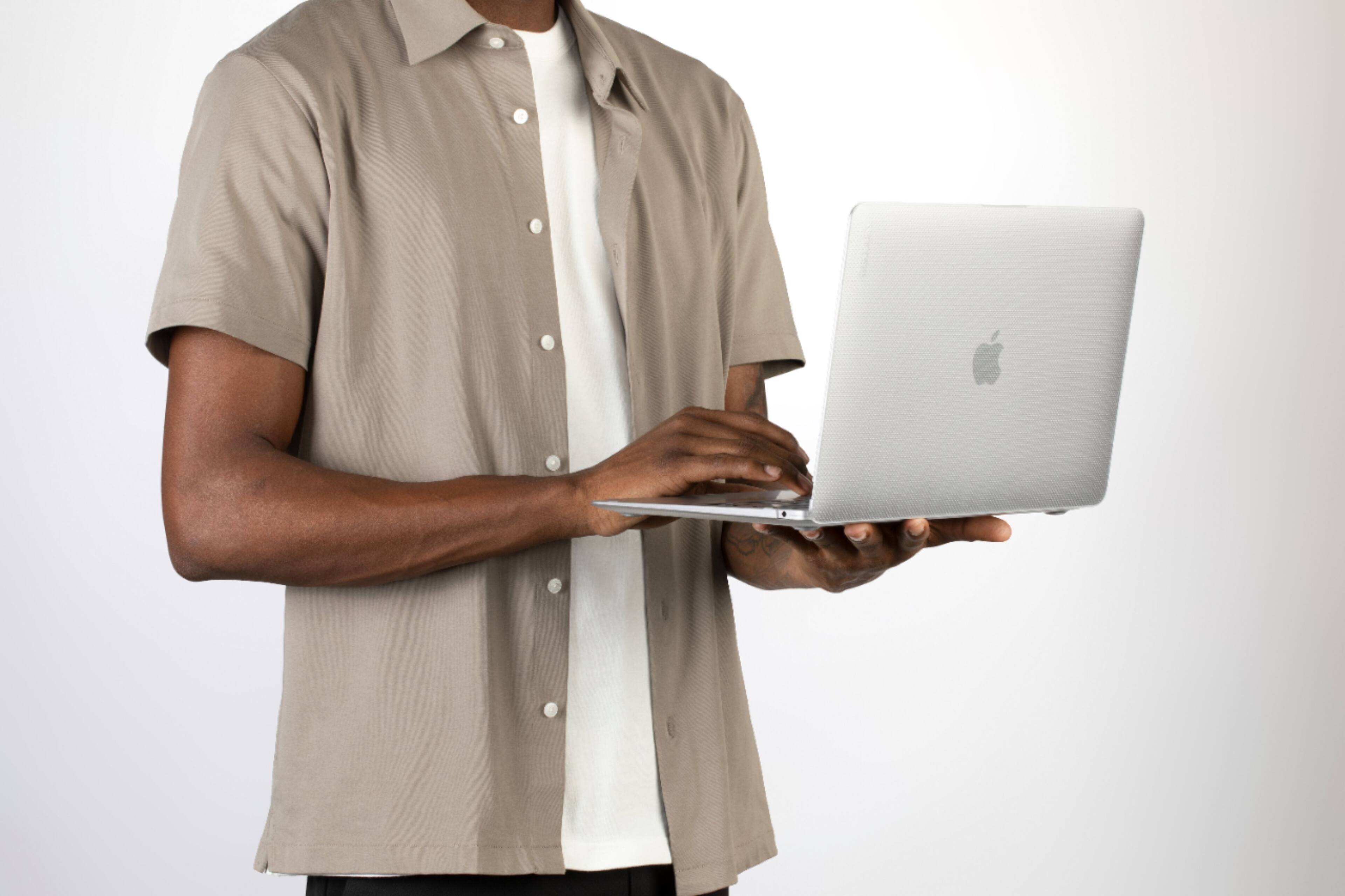 Alt View 23. Incase - Hardshell Dot Case for the 2020 16" MacBook Pro - Clear.