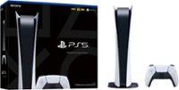 Front. Sony - PlayStation 5 Digital Edition Console - White.