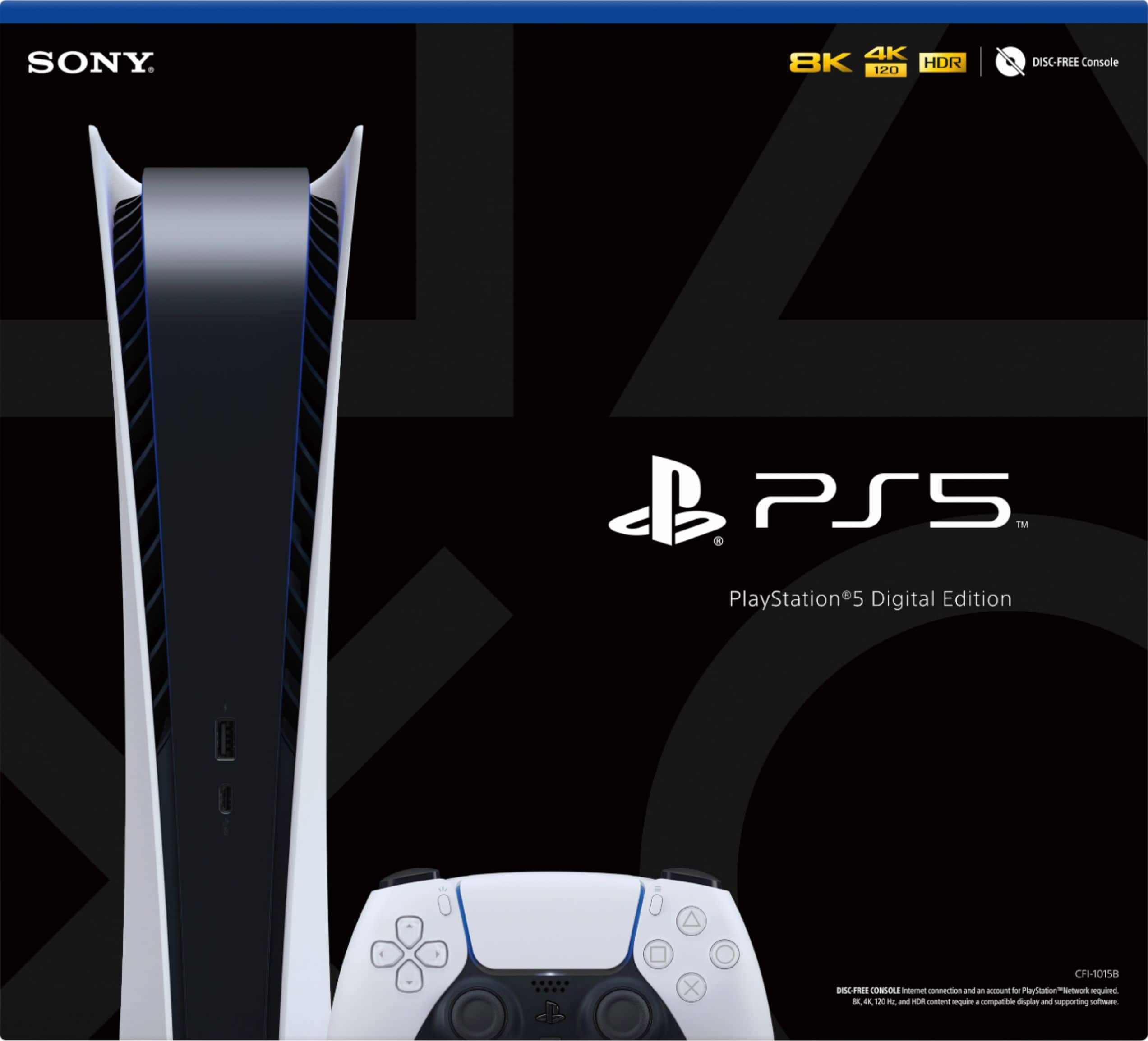 Best Buy: Sony PlayStation 5 Digital Edition Console White 3006635 ...