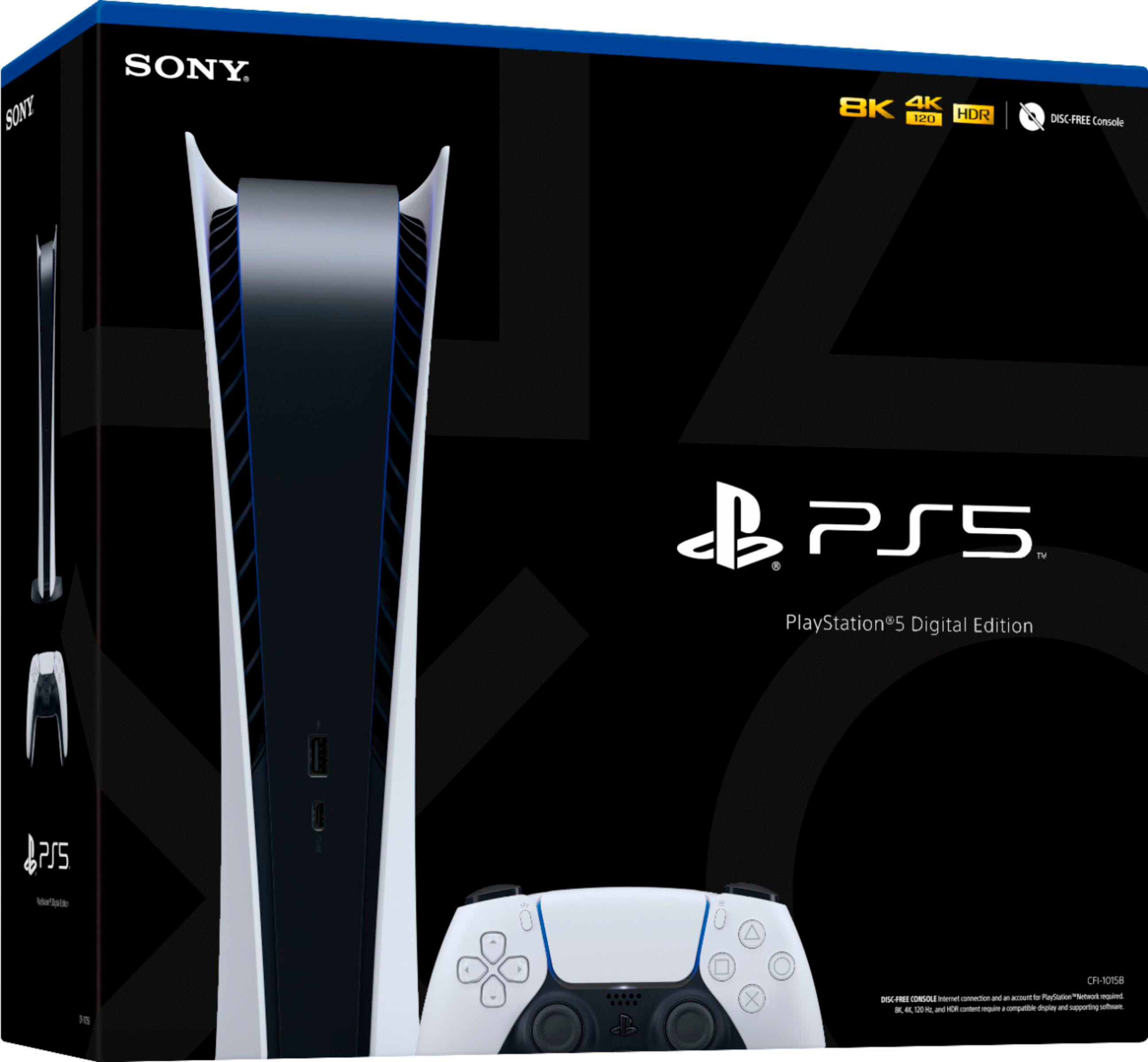 Best Buy: Sony PlayStation 5 Digital Edition Console White 3006635