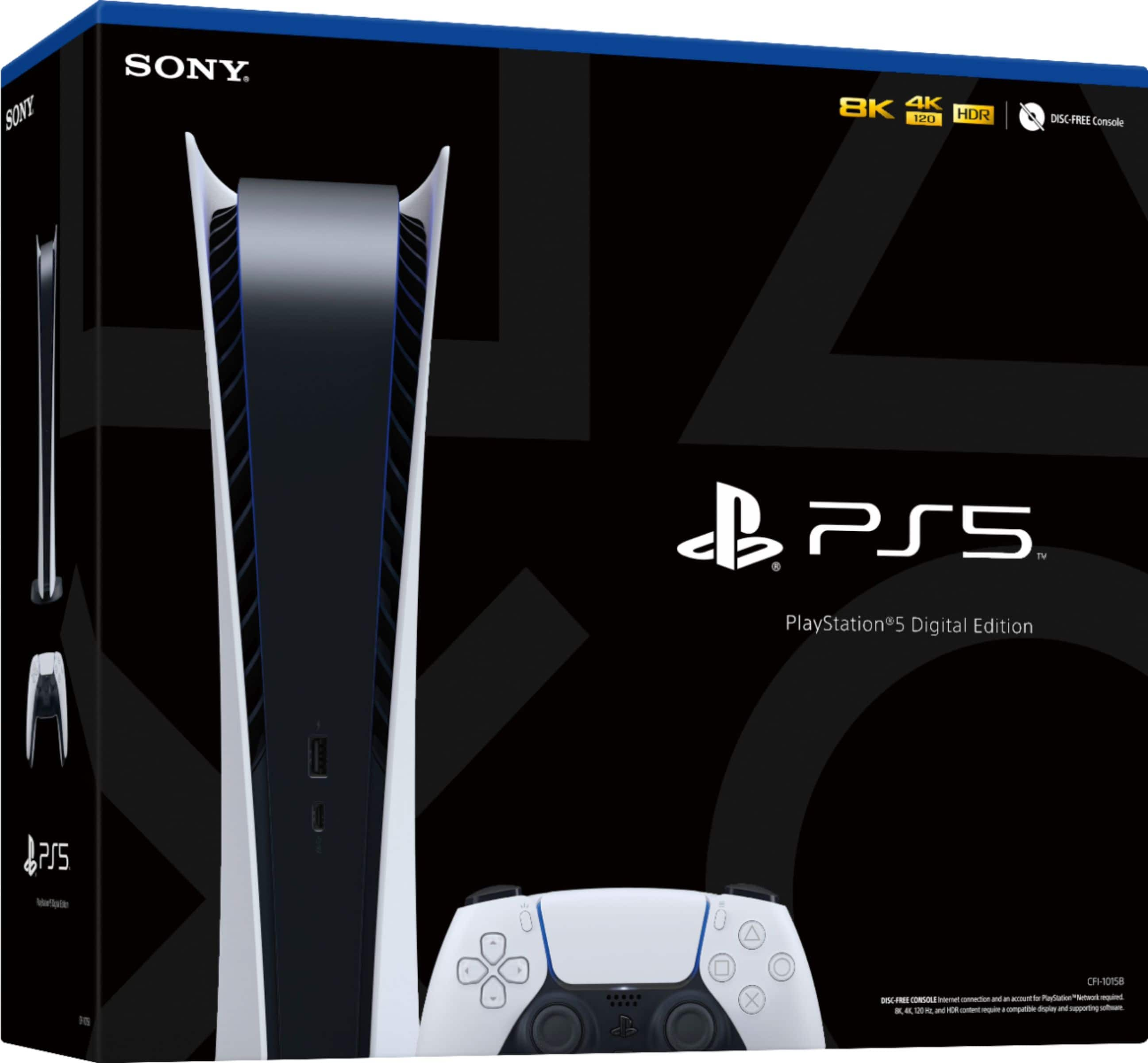 Best Buy: Sony PlayStation 5 Digital Edition Console White 3006635