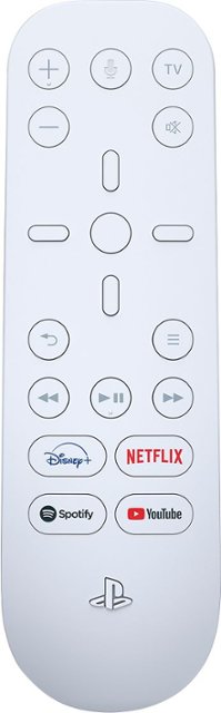 Front Zoom. Sony - PlayStation 5 - Media Remote - White.
