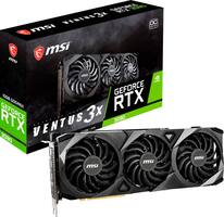 MSI - NVIDIA Geforce RTX 3080 VENTUS 3X 10G OC BV - GDDR6X - PCI Express 4.0 - Graphic Card - Black/Sliver - Front_Zoom