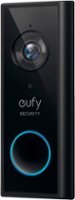 eufy Security - Smart Wi-Fi Add On Video Doorbell 2K - Black - Front_Zoom