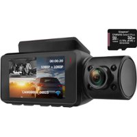 Rexing V3 Plus Front and Cabin Dash Cam w/32GB MicroSD Card