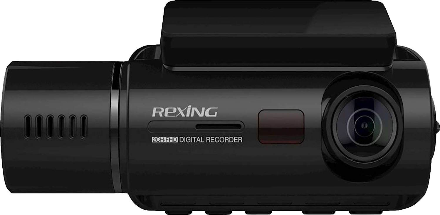 Rexing V5C 3” 4K Dual Dash Cam with Dual Band WiFi GPS with Adhesive Mount  Black BBYV5C - Best Buy