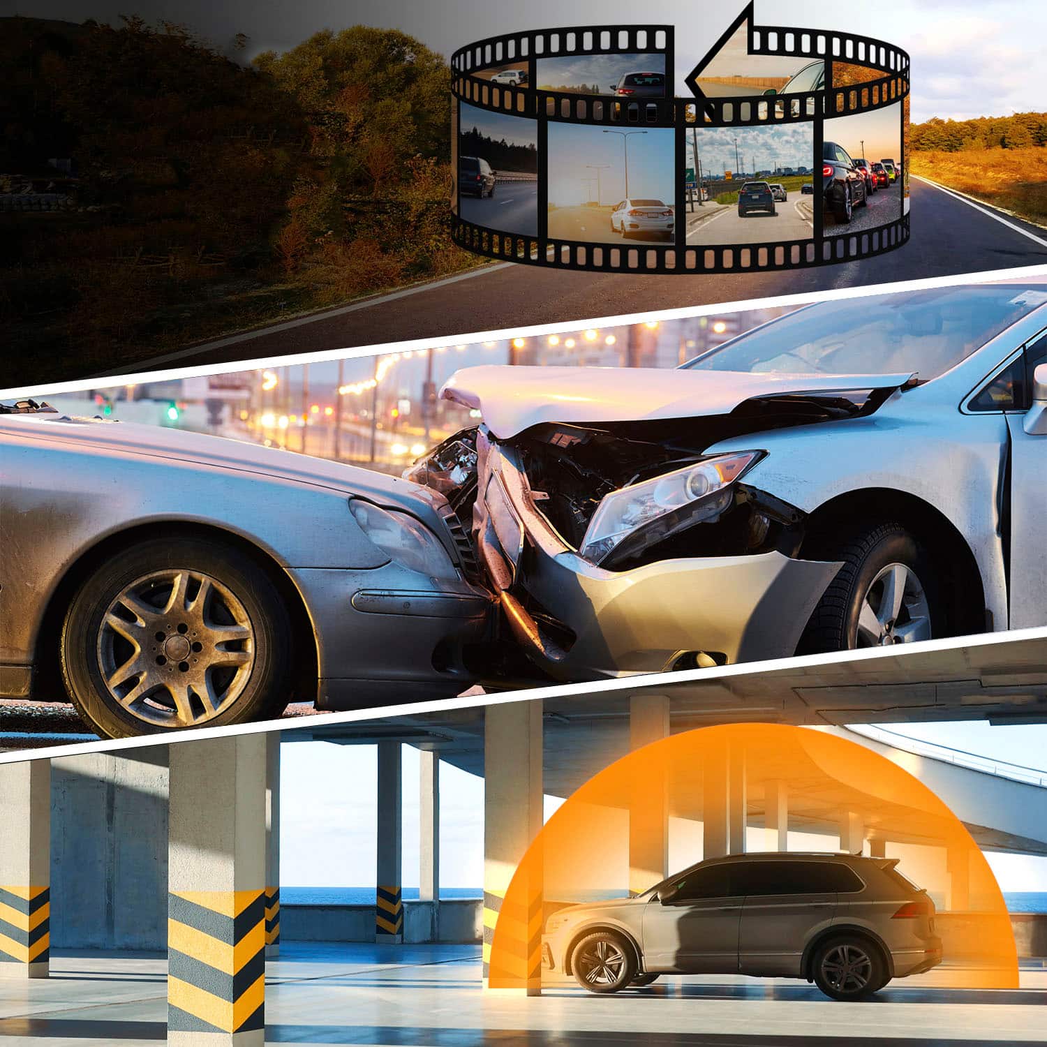 Alt View 13. Rexing - V1P Plus 4K UHD Front and Rear Dash Cam with Wi-Fi - Black.