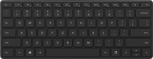 Microsoft - Designer Compact Wireless Keyboard - Matte Black - Front_Zoom