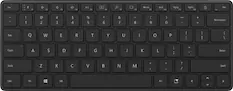 Front. Microsoft - Designer Compact Wireless Keyboard - Matte Black.