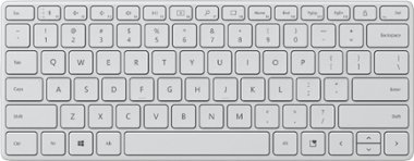 Microsoft - Designer Compact Wireless Keyboard - Glacier - Front_Zoom