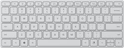 Microsoft Designer Compact Wireless Keyboard Glacier 21Y-00031 Microsoft Designer Compact Wireless Keyboard Glacier 21Y-00031