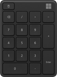 Microsoft - Full-size Wireles Number Pad - Matte Black - Front_Zoom