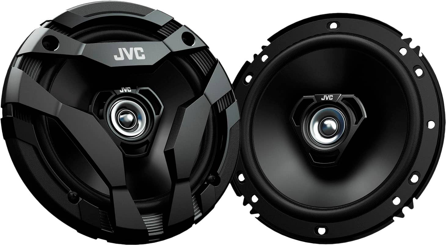 Front. JVC - DF Series 6-1/2" 2-Way Direct Fit Car Speakers 300 Watts Max - Black.