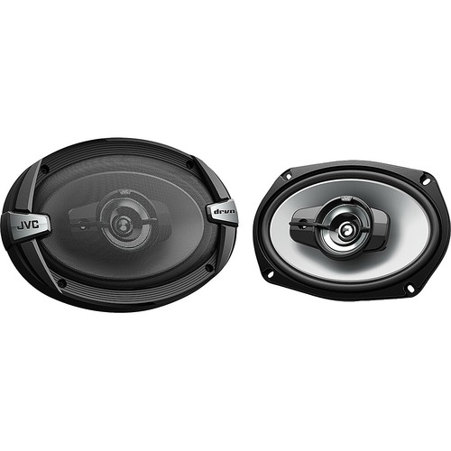 JVC - DRVN DR Series 6" x 9" 3-way Speakers Pair - Black