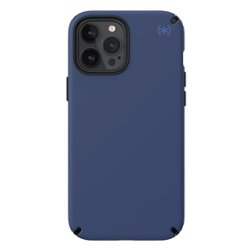 Speck - Presidio 2 Pro Hard Shell Case for Apple iPhone 12 Pro Max - Coastal Blue/Black - Front_Zoom