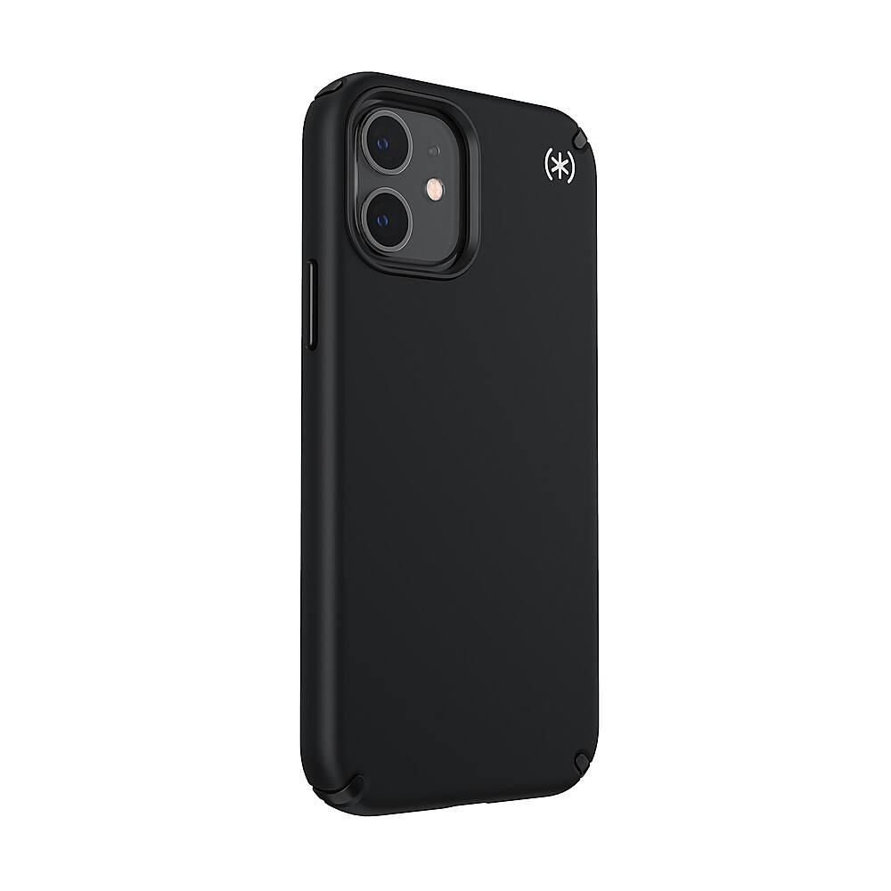 Left. Speck - Presidio 2 Pro Hard Shell Case for Apple iPhone 12/12 Pro - Black/White.