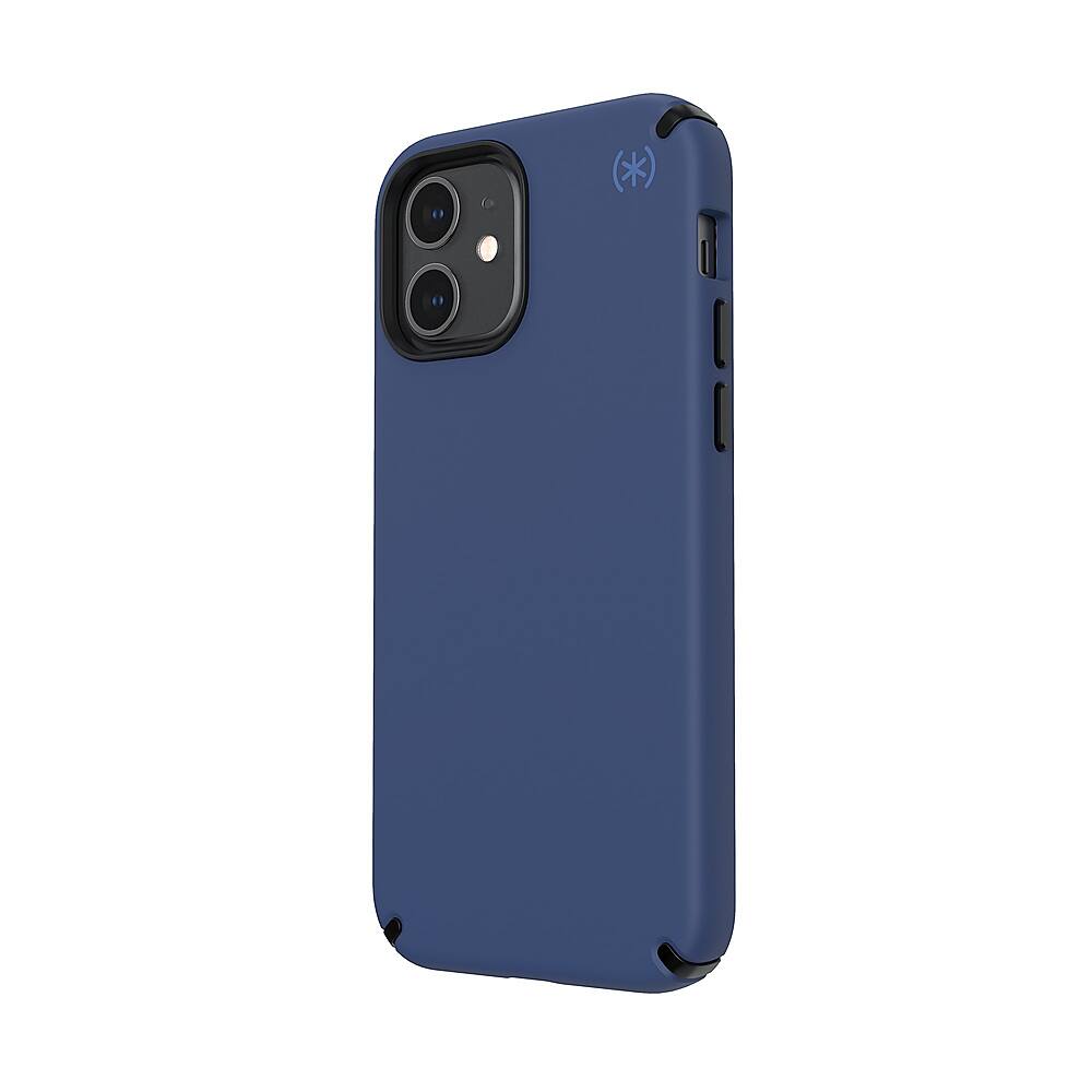 Angle. Speck - Presidio 2 Pro Hard Shell Case for Apple iPhone 12/12 Pro - Coastal Blue/Black.