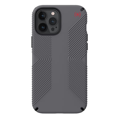 Speck - Presidio 2 Grip Hard Shell Case for iPhone 12 Pro Max - Grahpite Grey/Black