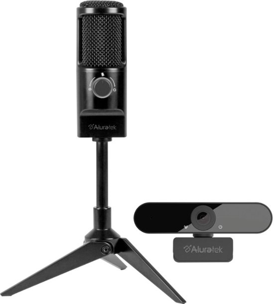 Front Zoom. Aluratek - Rocket USB Microphone/Webcam Streaming Bundle.
