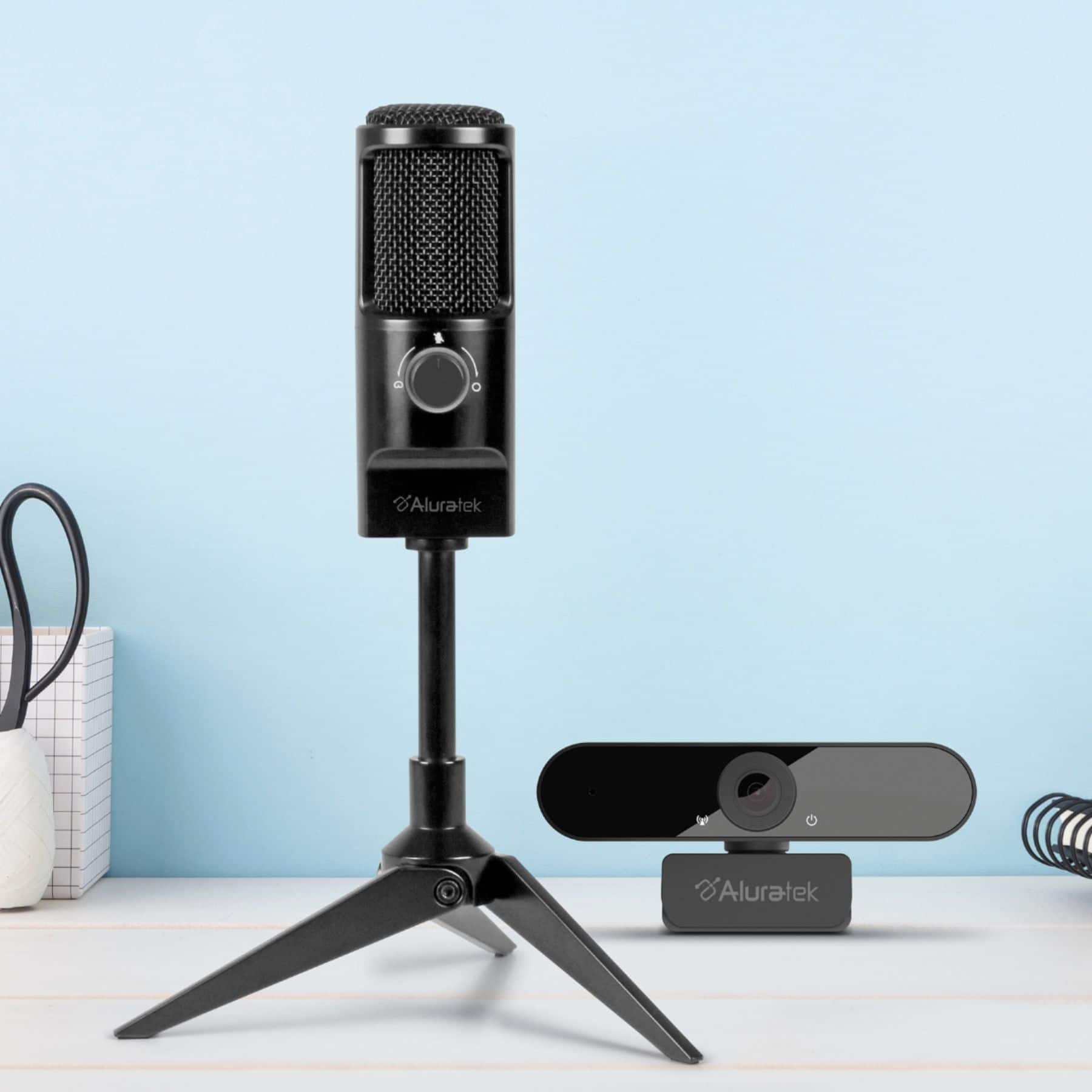 Alt View 11. Aluratek - Rocket USB Microphone/Webcam Streaming Bundle.