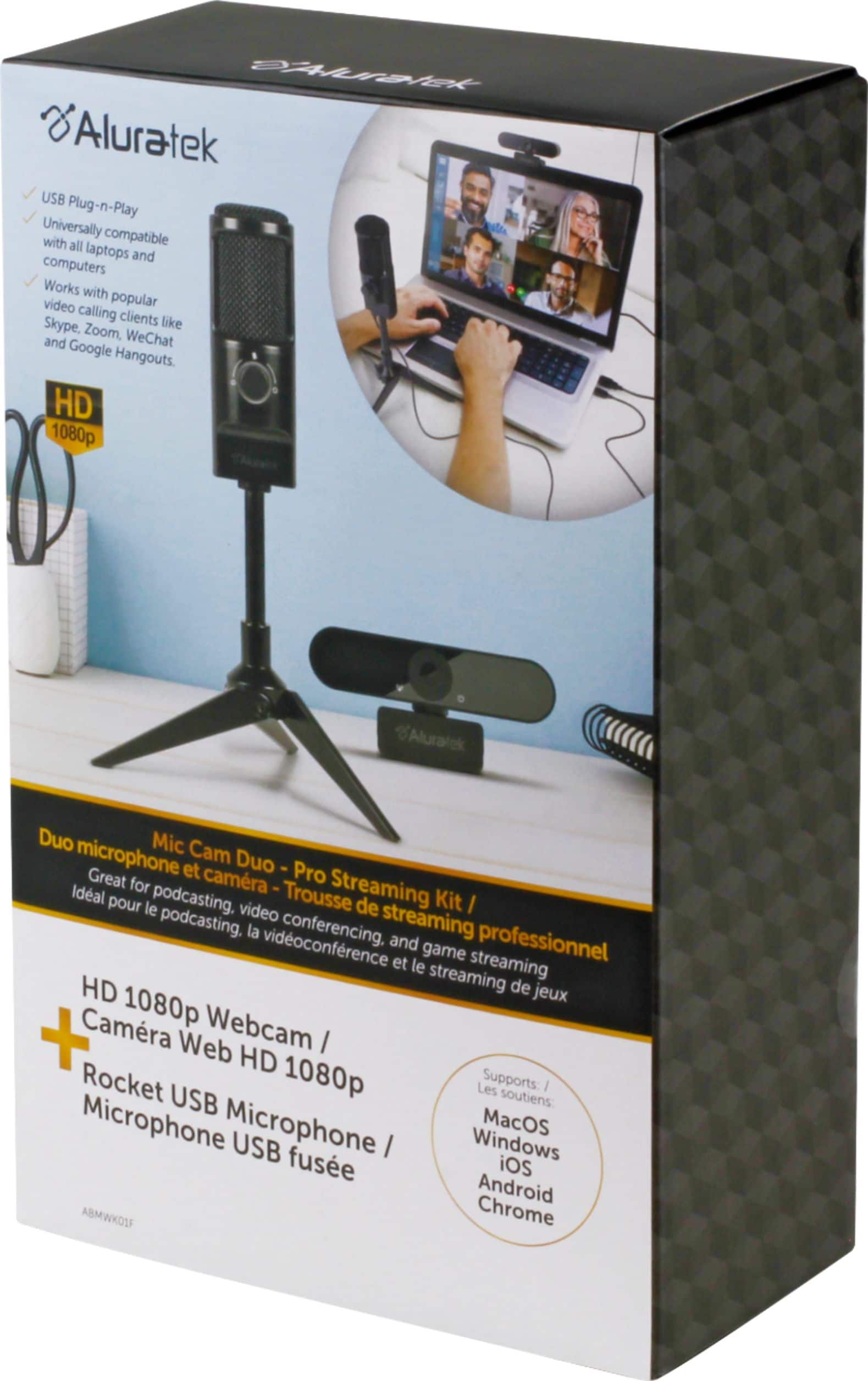 Alt View 18. Aluratek - Rocket USB Microphone/Webcam Streaming Bundle.