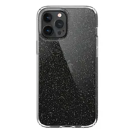 Speck - Presidio Perfect Clear Hard Shell Case for Apple iPhone 12 Pro Max - Clear/gold Glitter