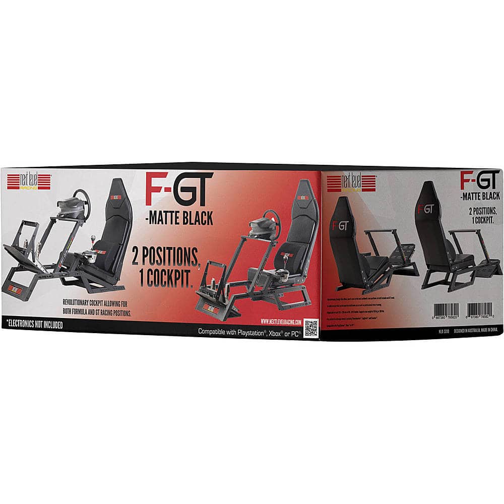 Alt View 14. Next Level Racing - F-GT Simulator Cockpit - Black.