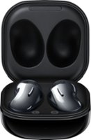 Samsung - Geek Squad Certified Refurbished Galaxy Buds Live True Wireless Earbud Headphones - Black - Front_Zoom