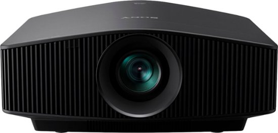 Front Zoom. Sony - 4K HDR Laser Home Theater Projector - Black.