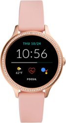 Fossil - Gen 5e Smartwatch 42mm Silicone - Blush - Front_Zoom