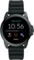 Front Zoom. Fossil - Gen 5e Smartwatch 44mm Silicone - Black.