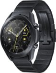 Angle Zoom. Samsung - Galaxy Watch3 Titanium Smartwatch 45mm BT - Mystic Black.