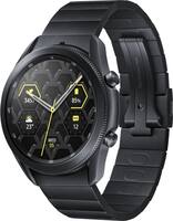 Samsung - Galaxy Watch3 Titanium Smartwatch 45mm BT - Mystic Black - Angle_Zoom