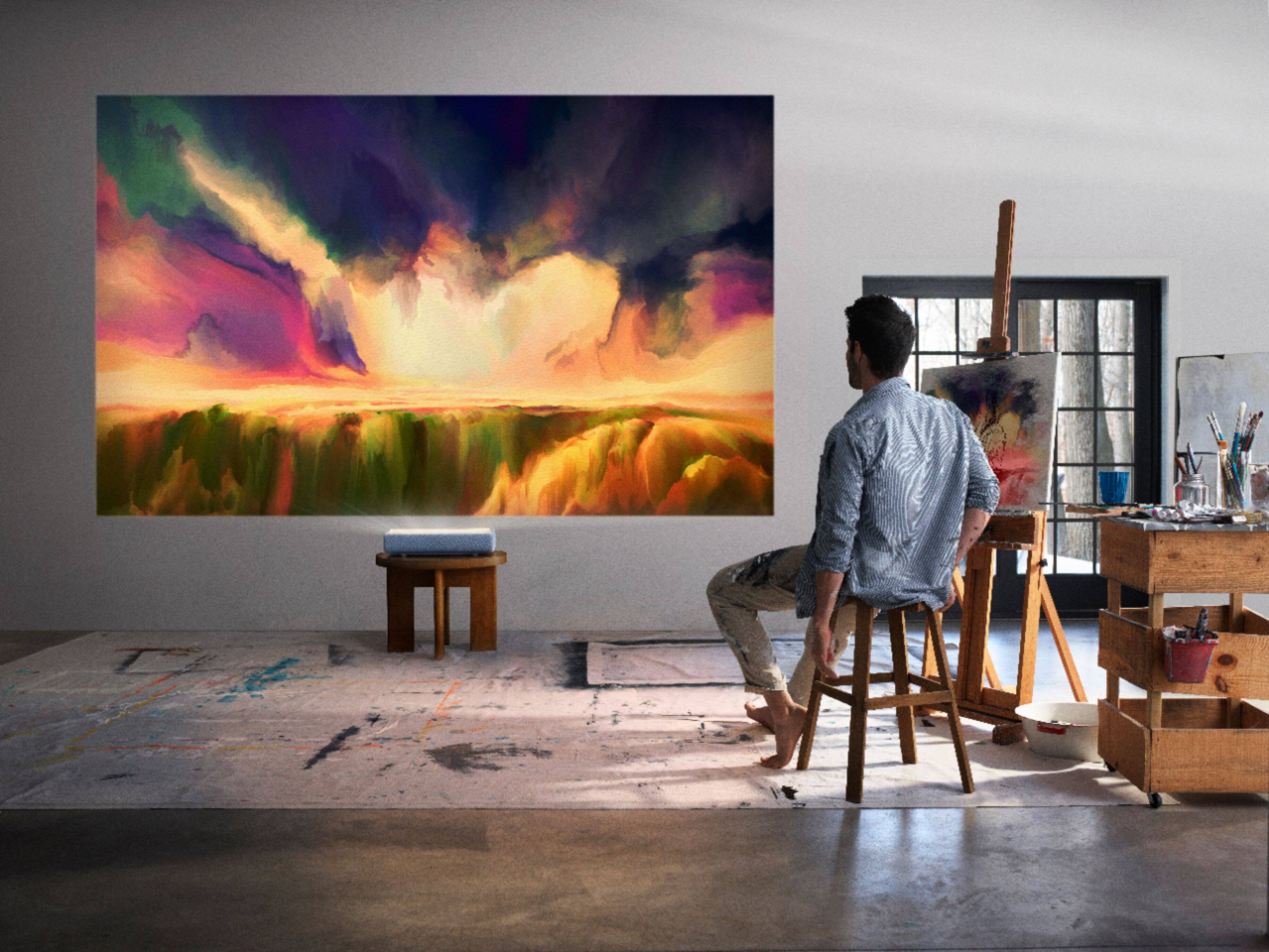 Alt View 19. Samsung - The Premiere 4K UHD Triple Laser Wireless Smart Ultra Short Throw Projector with High Dynamic Range - White.