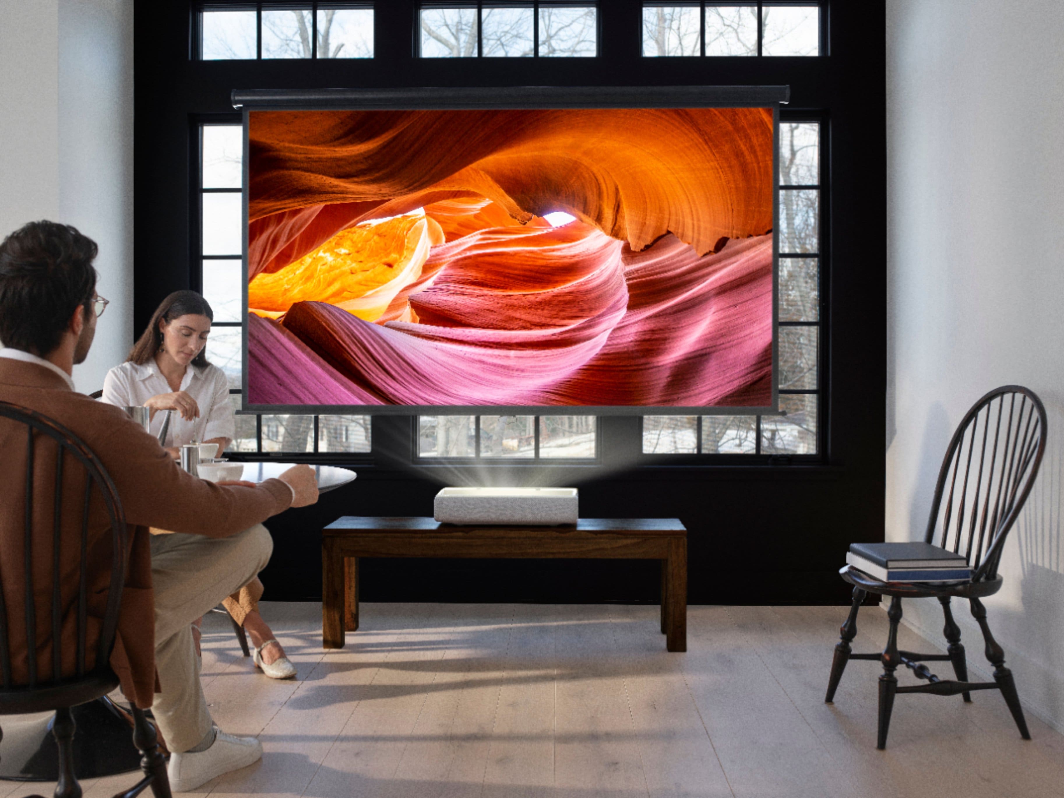 Alt View 20. Samsung - The Premiere 4K UHD Triple Laser Wireless Smart Ultra Short Throw Projector with High Dynamic Range - White.
