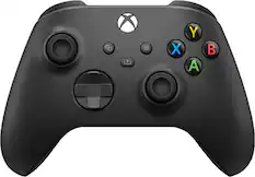 Front. Microsoft - Xbox Wireless Controller for Xbox Series X, Xbox Series S, Xbox One, Windows Devices - Carbon Black.