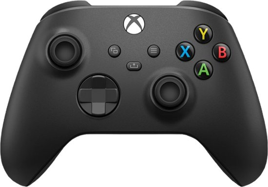 Front Zoom. Microsoft - Controller for Xbox Series X, Xbox Series S, and Xbox One (Latest Model) - Carbon Black.