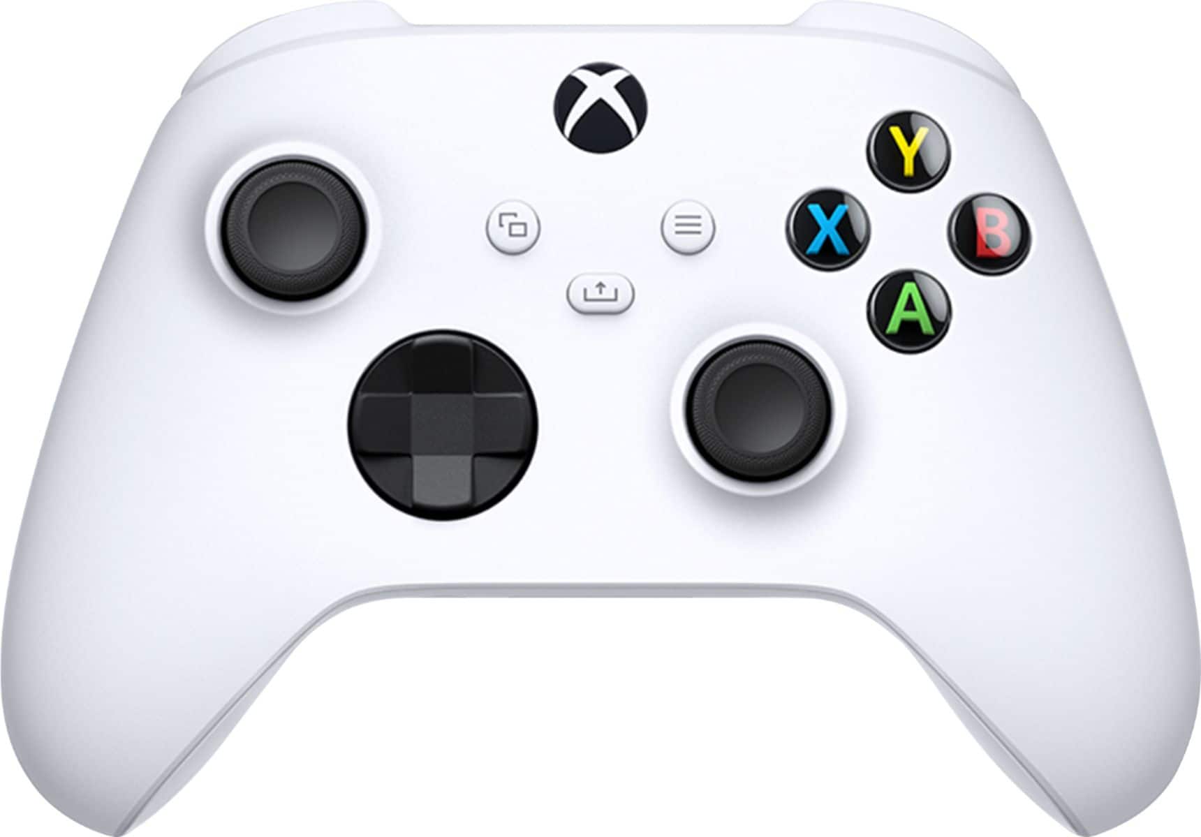 Front. Microsoft - Xbox Wireless Controller for Xbox Series X, Xbox Series S, Xbox One, Windows Devices - Robot White.