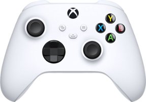 Microsoft - Controller for Xbox Series X, Xbox Series S, and Xbox One (Latest Model) - Robot White - Front_Zoom