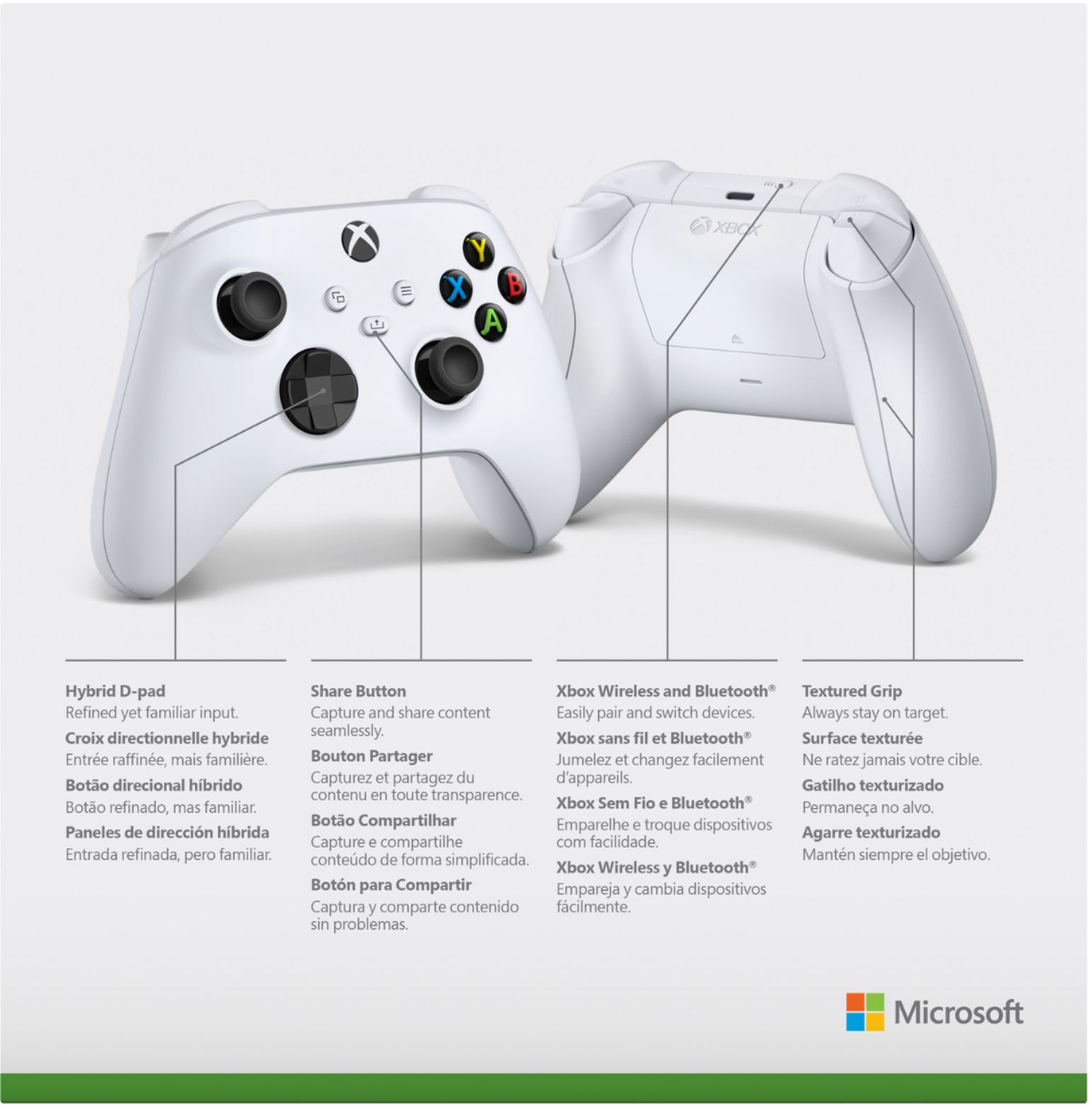 for Xbox Controller, Wireless Controller for Xbox One,Xbox Series X&S,Xbox  One X&S,Window PC,Xbox PC Game Controller with 3.5mm Headphone Jack-White