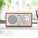 Alt View 11. Tivoli Audio - Model One Bluetooth Shelf Speaker with Wood Finish - Cherry/Silver.
