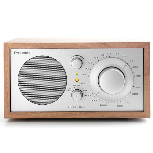 Tivoli Audio - Model One Shelf Speaker with Wood Finish - Cherry/Silver