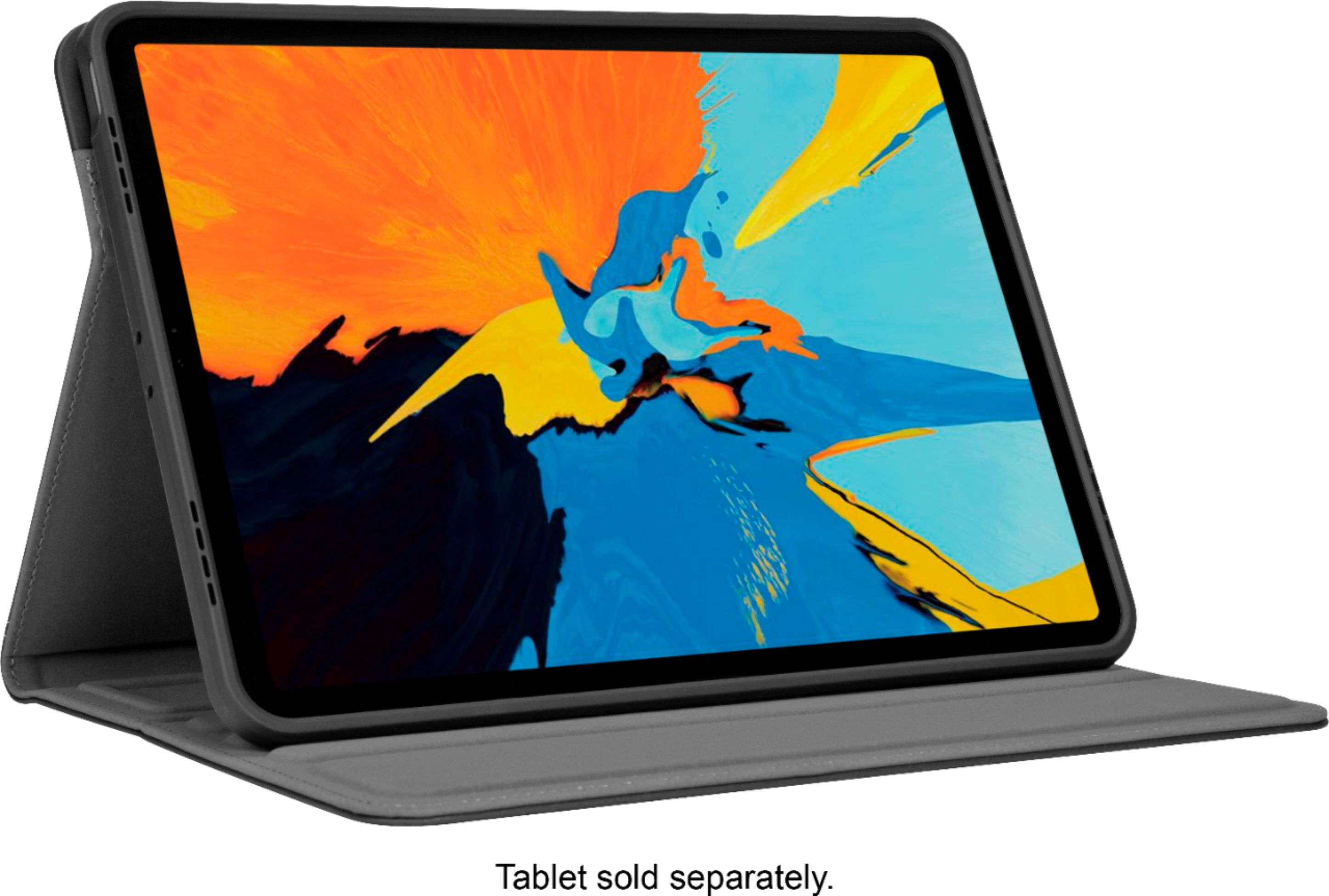 Angle View: Samsung - Galaxy Tab A8 Book Cover - Gray