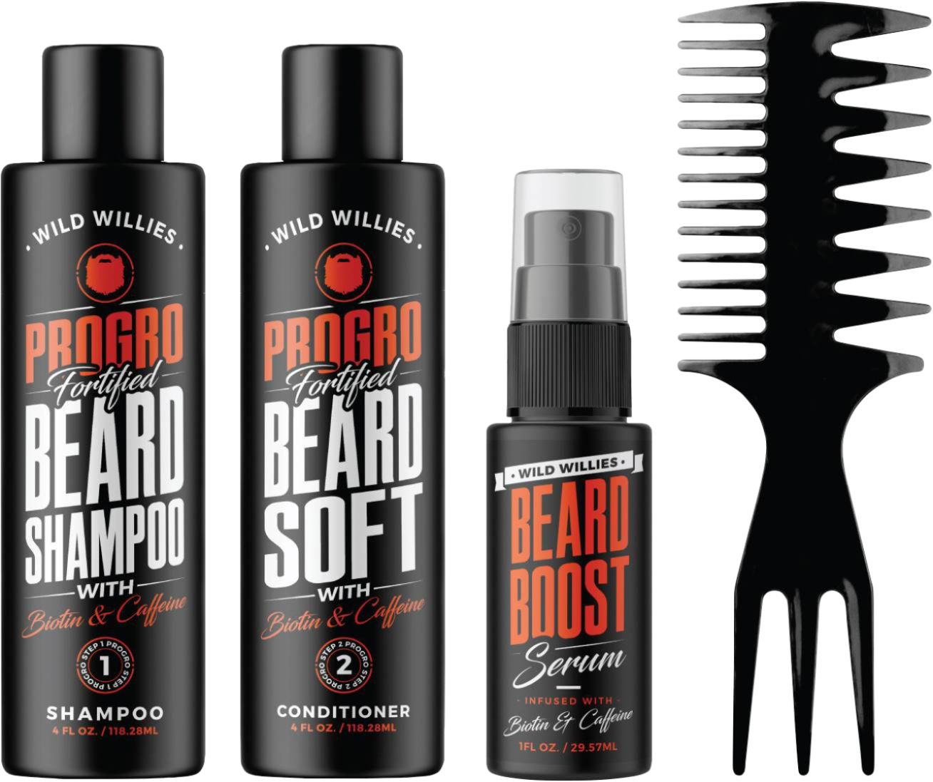 Angle View: Wild Willies - The Trailblazer Pro Grooming Kit - Black/Red