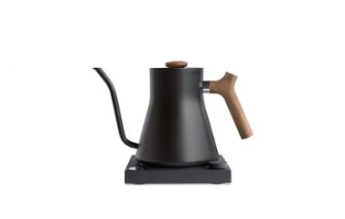 Fellow - Stagg EKG Electric Pour-Over Kettle - Matte Black + Walnut - Angle_Zoom