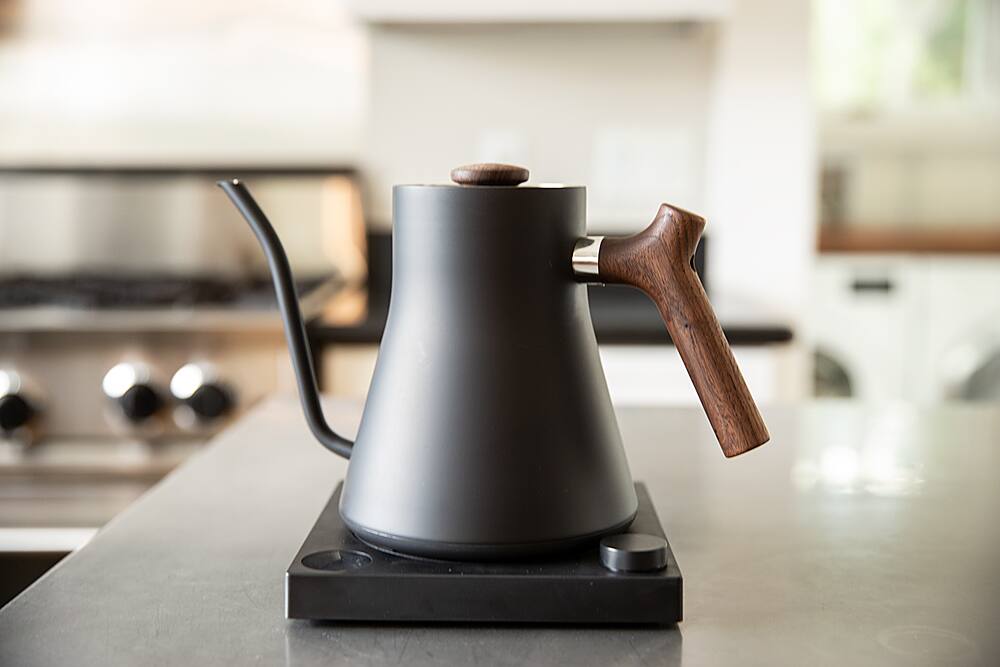 Alt View 13. Fellow - Stagg EKG Electric Pour-Over Kettle - Matte Black + Walnut.