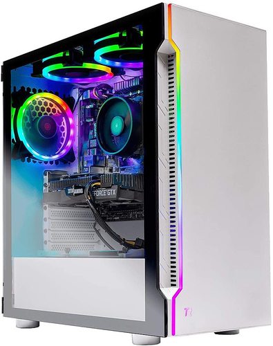 Skytech Gaming - Archangel Gaming Desktop - AMD Ryzen 5 2600X - 16GB Memory - NVIDIA GeForce GTX1660 - 500GB SSD - White