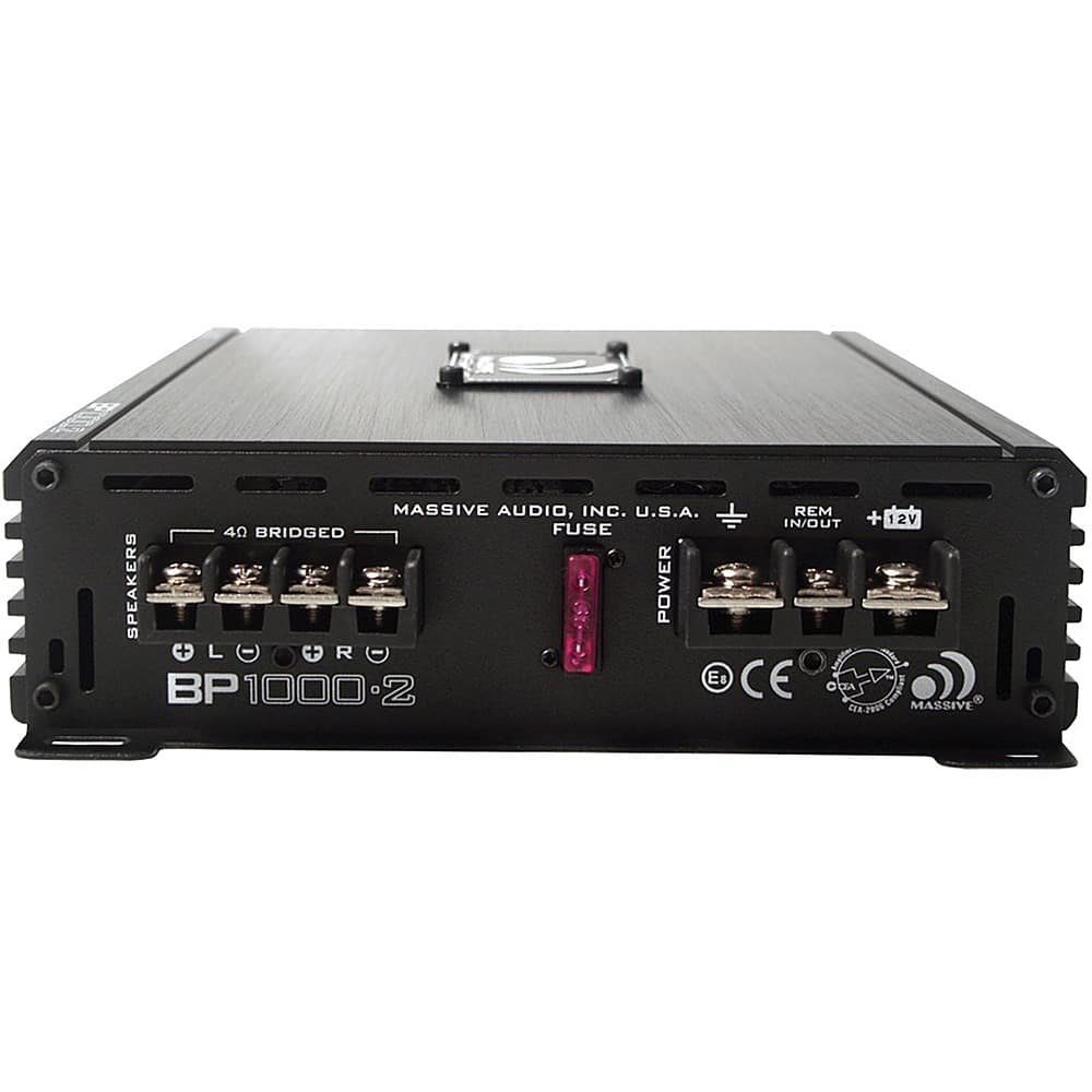 Best Buy: Massive Audio Massive BP1000.2 Car Amplifier Black Black BP1000.2