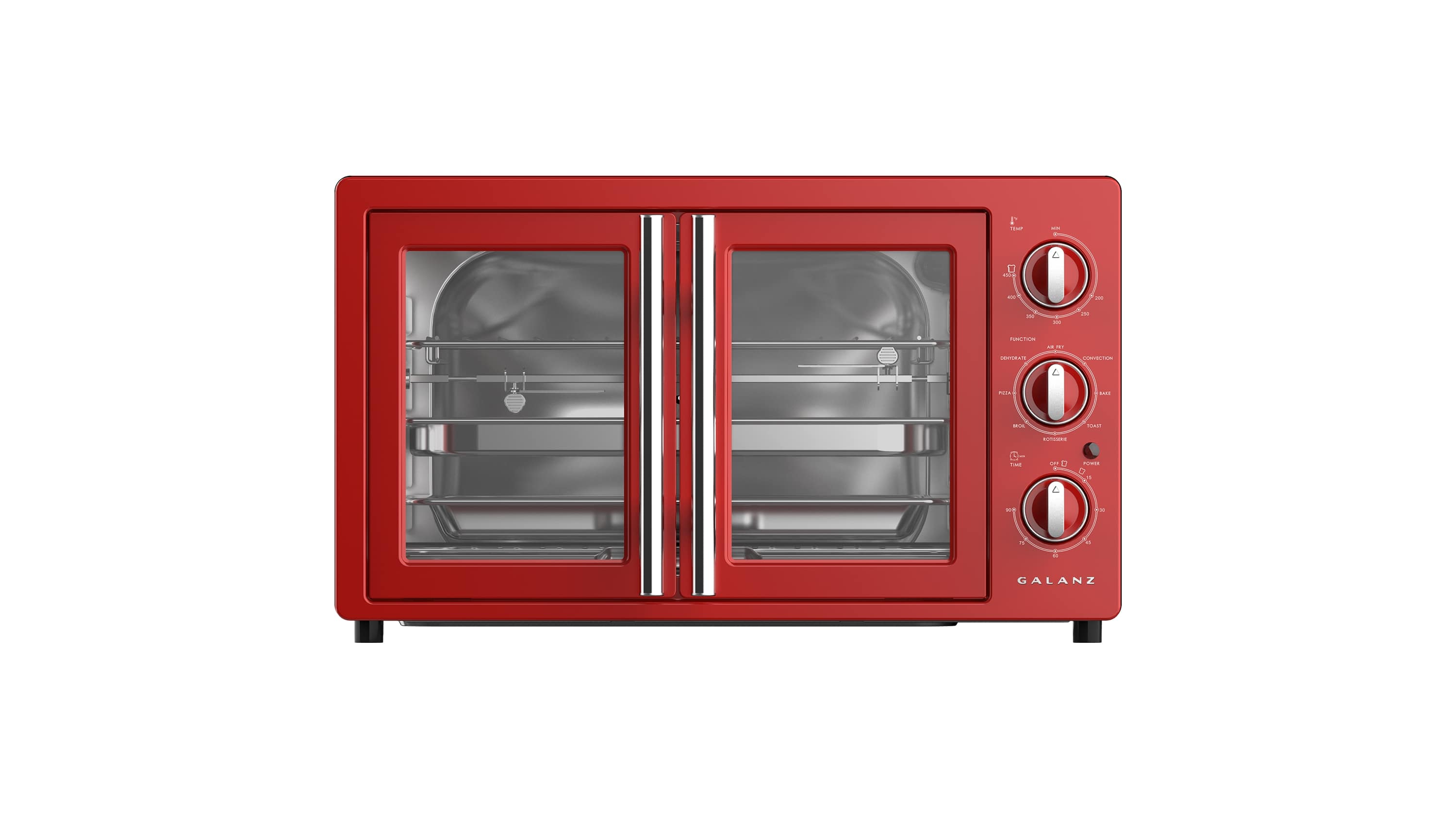 Galanz 2 Slice Retro Red Wide Slot Toaster GLTO2RDRM083 - The Home